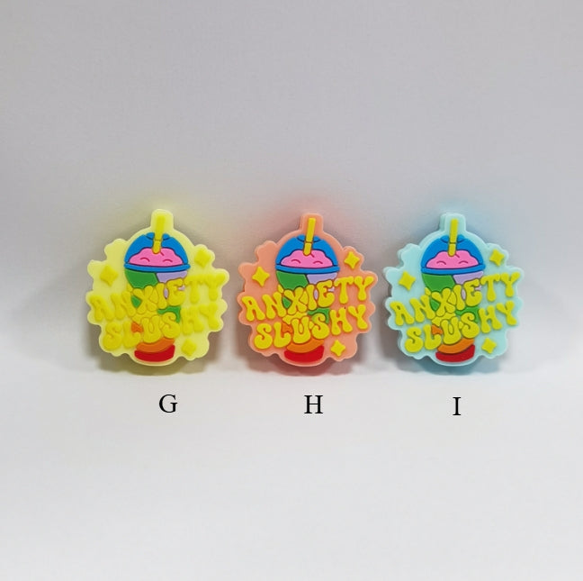 Wholesale Cartoon 10pcs 2D Luminous Silicone Beads Glow in The Dark Focal Beads